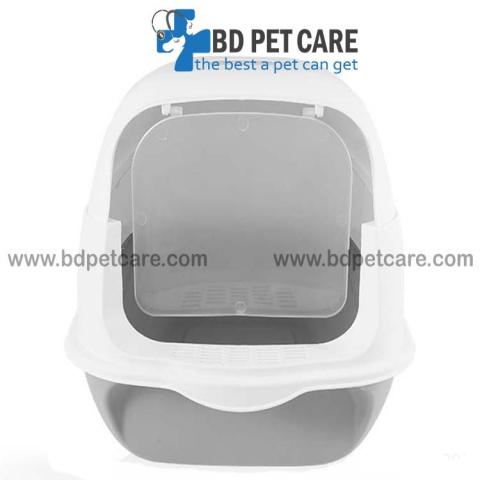 Covered Cat Litter Box Sandbox size 52X36X14 cm