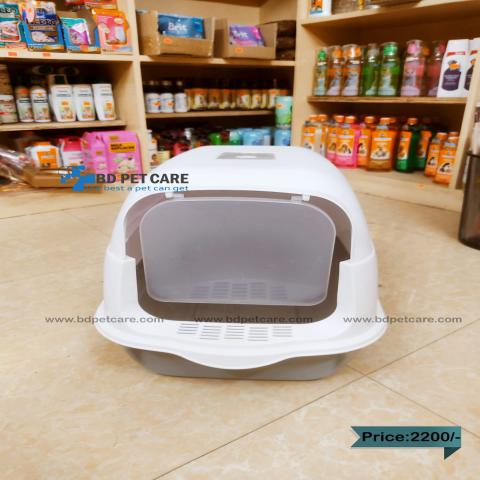 Covered Cat Litter Box Sandbox size 52X36X14 cm