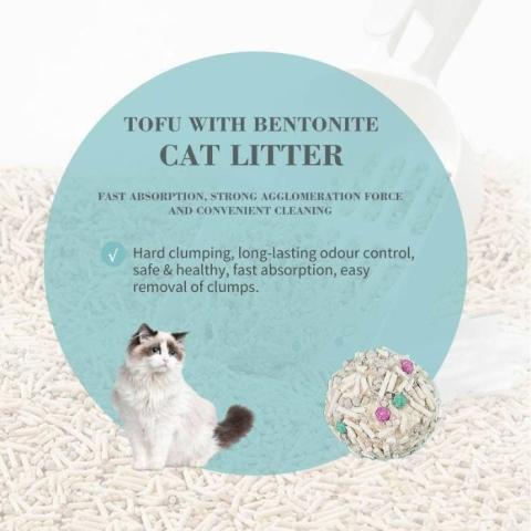 Bioline Tofu With Bentonite Cat Litter 6L