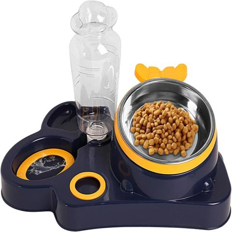 Cat Food and Water Bowl all in one