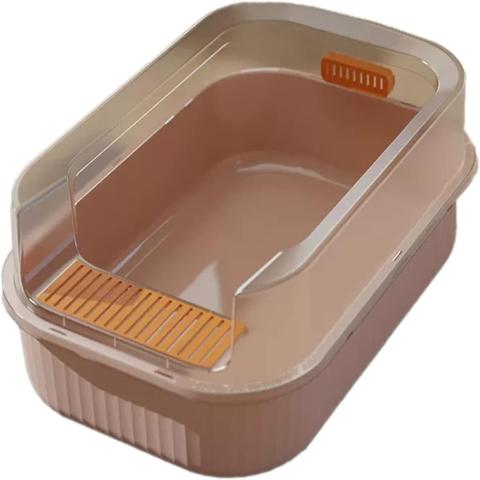 Cat Litter Box Semi-enclosed Sandbox Big Space