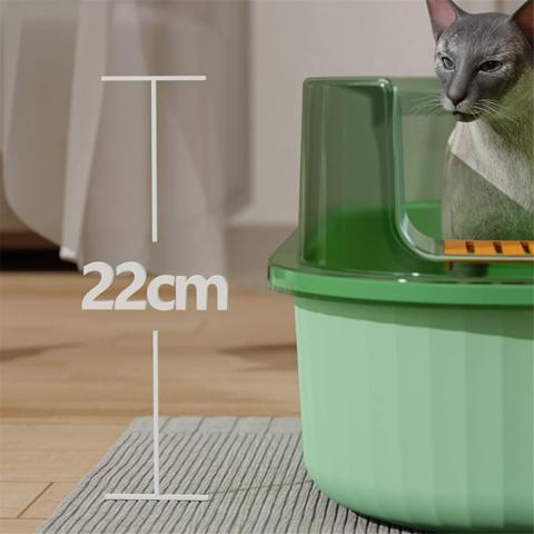 Cat Litter Box Semi-enclosed Sandbox Big Space