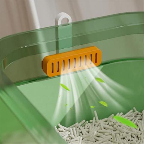 Cat Litter Box Semi-enclosed Sandbox Big Space
