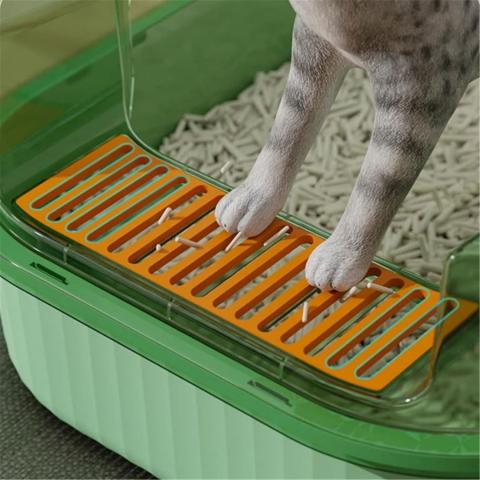 Cat Litter Box Semi-enclosed Sandbox Big Space