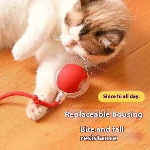 Interactive Cat Ball Teaser Automatic Toys Motion Sensor