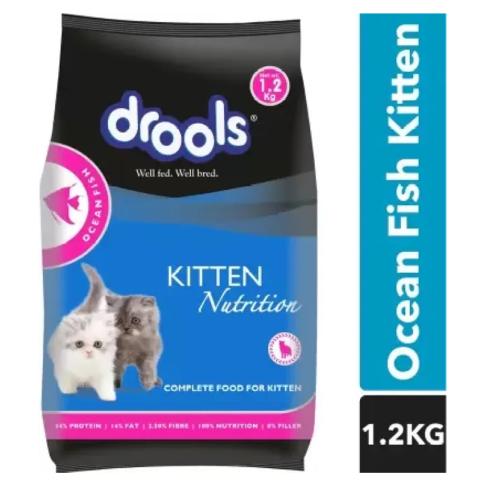 Drools Kitten Dry Cat Food Ocean Fish Flavour 1.2kg