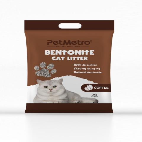 Pet metro Bentonite cat litter Coffee 5L