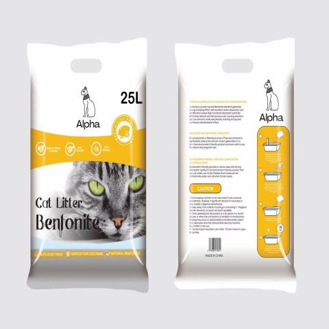 Alpha Bentonite cat litter Lemon 30L