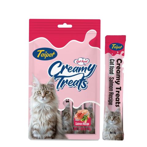Taipet Cat Creamy Treats Salmon Flavor 15gx5pcs